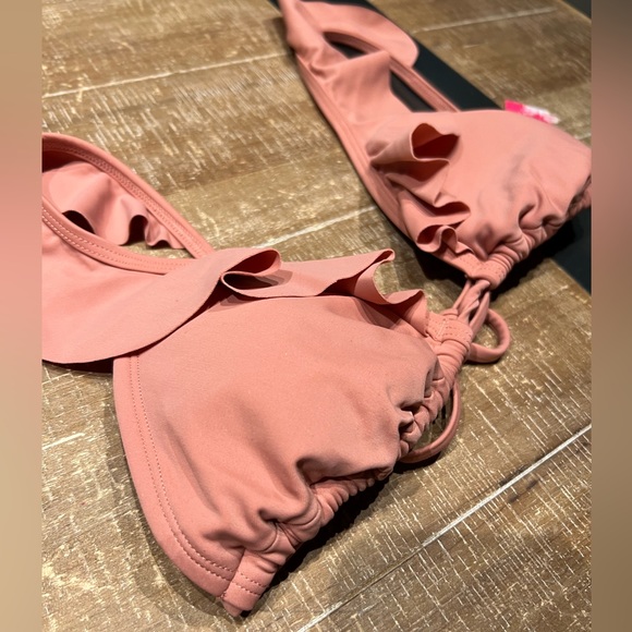 XHILARATION Women's Ruffle Bralette Bikini Top - Picture 2 of 4